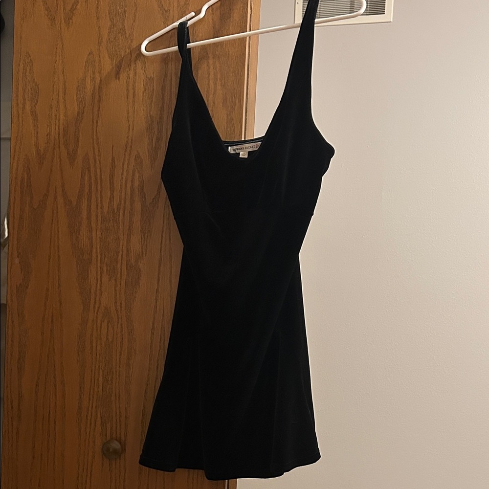 Vintage Victoria’s Secret Black Velvet Dress